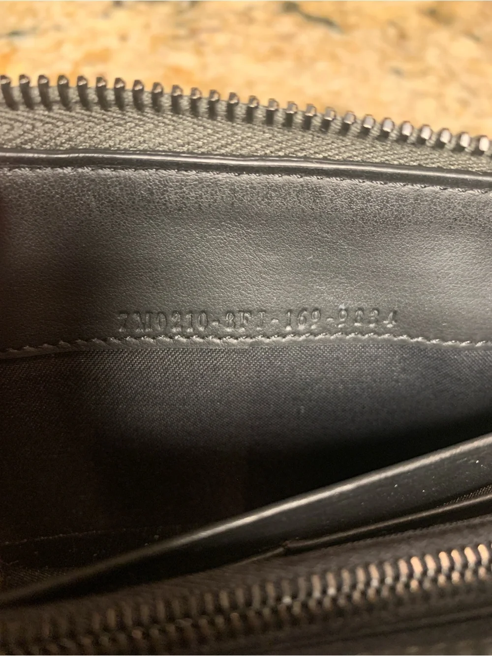 Fendi Monster Black, White and Gray Leather Zip-Around Wallet - Picture 9 of 17